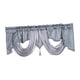 thumbnail image 4 of Cenefa de cortina con bolsillo para varilla, tratamiento de ventanas, cortina corta transpirable, festoneada Gris, 4 of 9
