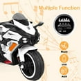 thumbnail image 5 of Techvida Ride on Toys 12v Battery Powered Ride on Motorcycle for Kids 3 Wheels Motorcycle with LED Lights Music Child, 5 of 14