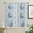 thumbnail image 3 of Thanksgiving Pumpkin Blue And White Pottery Retro Living Room The Bedroom Home Interior Room Decoration Drapes Kitchen Curtains, 3 of 6