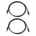 thumbnail image 2 of 2X 1M 3Ft Toslink A Mini Plug 3.5mm Cable de Audio óPtico Digital SPDIF Chapado en Oro, 2 of 5