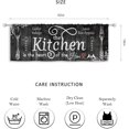 thumbnail image 3 of Kitchen Curtains Rustic Farmhouse 55x39 Inch Rod Pocket Country Short Small Barn Fork and Spoon Wooden Wood Plank Board Vintage Printed Cafe Window Curtains Drapes Treatment Fabric 2 Panels, 3 of 4