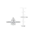 thumbnail image 4 of 2.16 Carat (Ctw VS1-VS2, G-H) Lab-Grown Diamond Pear-Cut Engagement Ring in 14k White Gold for Women, 4 of 6