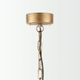 thumbnail image 3 of Mercana Rhone Gold Metal And Wood Beaded Chandelier, 3 of 11