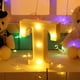 thumbnail image 3 of 3D 26 Letras Alfabeto LED Marquee Sign Light Interior Wall Hang Night Lamp (T Tmvgtek Iluminación del hogar multifuncional, 3 of 7