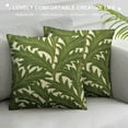 thumbnail image 3 of COMIO  Leaf Green Throw Pillow Covers, Plant Pillows Decorative Throw Pillows for Bed Couch Sofa Bedroom, 3 of 5