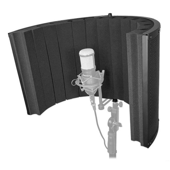 Rockville ROCKSHIELD 4 Large Studio Mic Isolation Shield Vocal Recording Booth