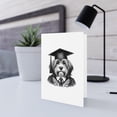 thumbnail image 5 of DistinctInk Greeting Card / Note Card - Petit Basset Griffon Vendéen Graduation - PACK of 1, 5 of 7