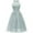 Light Blue, variant on Jdlsppl Women's Midi Party Dress Ladies Vintage Chiffon Lace High Neck Knee Length Sleeveless Illusion Billowy Ruffle Homecoming Pleated Dress Formal Cocktail Prom Evening Gown Pink XX-Large