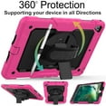 thumbnail image 4 of iPad PRO 10.5 Air 3 [ PRO 10.5 Inch Air 3rd Gen ] A1701 A1709 A1852 A2152 A2123 A2153 A2154 MUUL2LL/A MUUK2LL/A Built-in Kick Stand Heavy Duty Rugged Case - Pink, 4 of 7