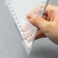 thumbnail image 4 of HUGFEGWE 25cm Large Triangle Ruler Square Set Plastic Triangular Scale Architectural Ruler for Students Homeschoolers Architects Engineers CJB91-23299, 4 of 7
