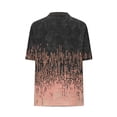thumbnail image 2 of TaTaai Women Casual V Neck Short Sleeve All Over Print T Shirt Fashion Loose Button Top Ladies Daily Commute Festival Event Wear Soft Comfortable Non See Through Stylish Top Gift, 2 of 6