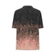 thumbnail image 2 of TaTaai Women Casual V Neck Short Sleeve All Over Print T Shirt Fashion Loose Button Top Ladies Daily Commute Festival Event Wear Soft Comfortable Non See Through Stylish Top Gift, 2 of 6