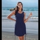 thumbnail image 4 of Vestido Informal con Cordón para Mujer, Azul Marino, Talla XXL, 4 of 7