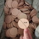 thumbnail image 1 of Oblea de madera de haya en hileras redondas, material para accesorios de joyería, material para muelas, artesanías de madera, 1 of 6