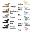 thumbnail image 5 of 3/4-inch Cute Decorative Bird Adjustable Window Treatment Curtain Single Rod Set, 28" to 48" - Burnt Gold, 5 of 5
