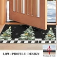 thumbnail image 5 of Christmas Doormat Buffalo Plaid Christmas Tree Merry Christmas Floor Mat,Xmas Winter Holiday Non Slip Low-Profile Sink Mat Decorations for Home Kitchen 17x30 Inches, 5 of 7