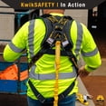 thumbnail image 4 of KwikSafety Harnais de Sécurité SCORPION DiamondBACK / Harnais de Protection Intégrale contre les Chutes avec Cordon de 6 Pi / Équipement de Toiture de Construction / PPE Conforme OSHA ANSI, 4 of 9