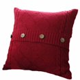 thumbnail image 1 of Knitting Button Fashion Throw Pillow Cases Cafe Sofa Cushion Cover Home Decor, 1 of 2