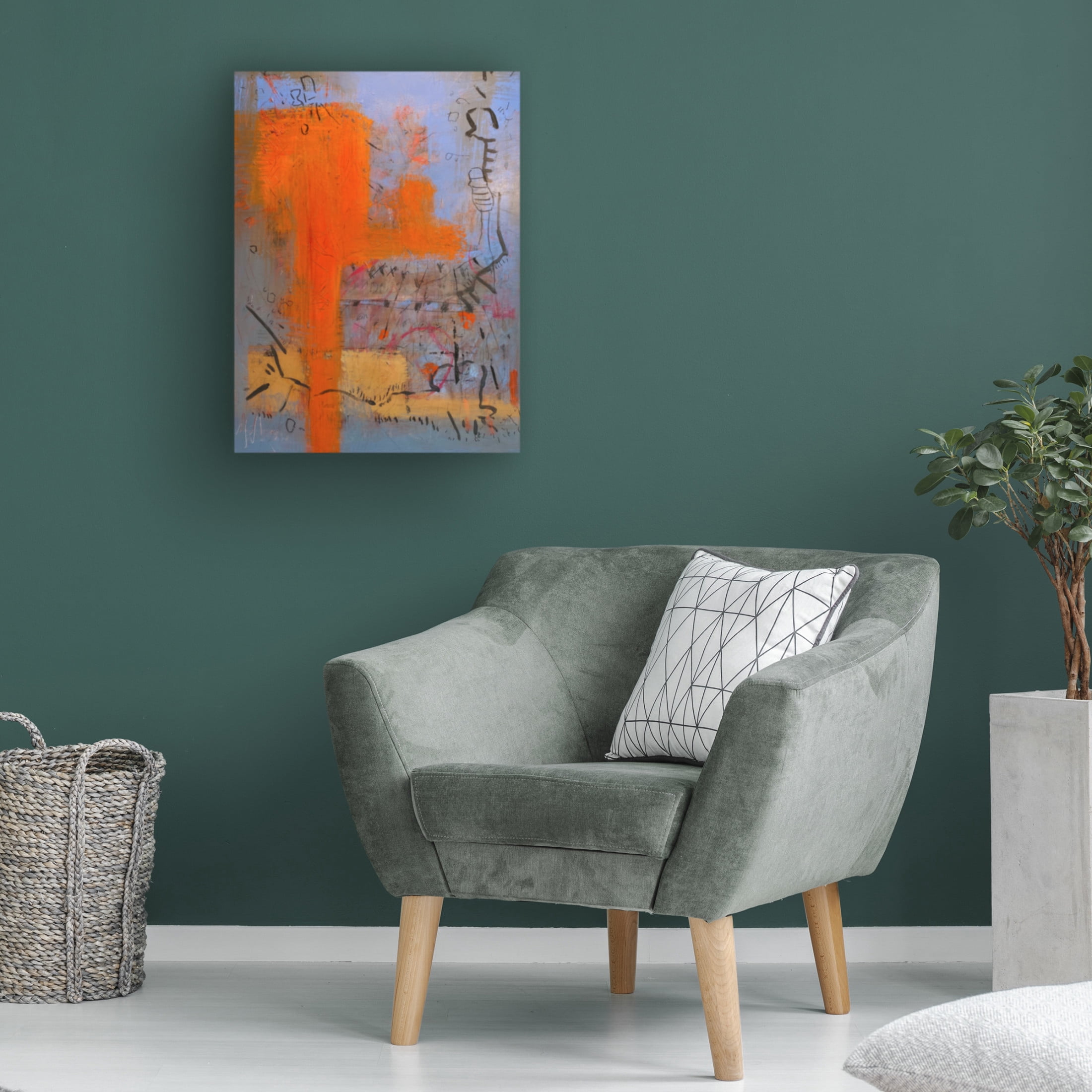 Canvas Wall Art - Randy Noble Fine Art 'Meanings' Wall Art for Living Room, Bedroom, or Office Décor by Trademark Fine Art - 14 x 19 Inches