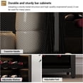 thumbnail image 4 of Bingirl Industry Coffee Bar Cabinet with Wine Rack, Glass Holder, Mesh Door, and Storage for Kitchen, Living Room, and Bar, 4 of 8