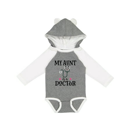 

Inktastic My Aunt is a Doctor Gift Baby Girl Long Sleeve Bodysuit