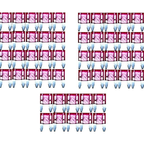 DNF 50 Pack 3 AMP ATS/ATC Mini Blade 12V Automobile Fuses