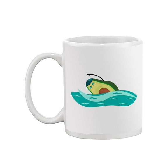 Avocado Swimming Mug - SPIdeals Designs,
