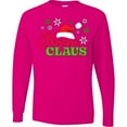 thumbnail image 3 of Inktastic Nana Claus with Christmas Santa Hat and Snowflakes Long Sleeve T-Shirt, 3 of 5