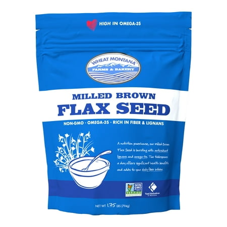 Wheat Montana Milled Brown Flax Seed, 1.75 lb (Best Way To Eat Flax Seeds)