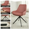 thumbnail image 3 of ALEAVIC Modern Swivel Desk Chair Armchair Side Chair for Living Room, Pink, 3 of 8