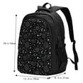 thumbnail image 5 of Wukai Space Galaxy Travel Laptop Backpack: Business Water-Resistant Bag with USB Charging Port, Ideal College Backpack for Men & Women, 5 of 6