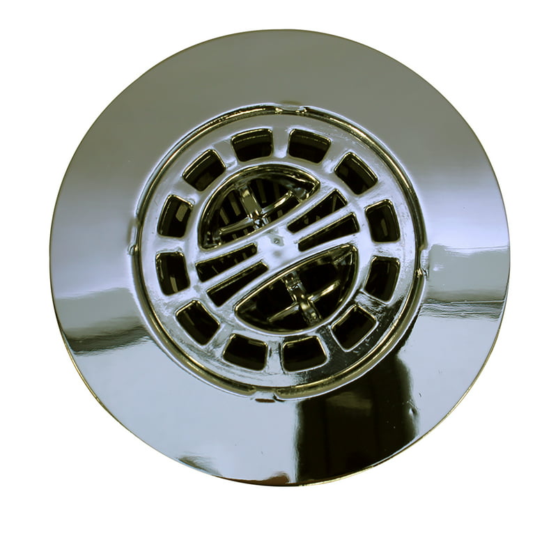 Hair Catcher for Shower Drain in Chrome with Extra Baskets