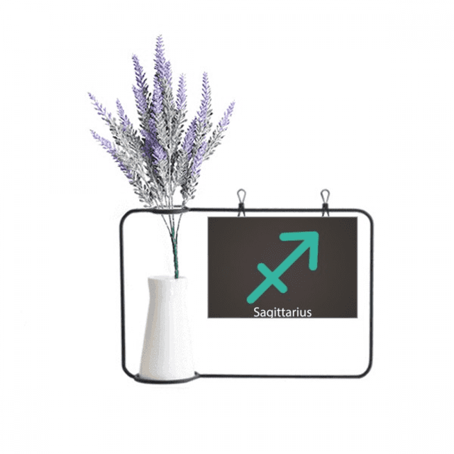 November December Sagittarius Constellation Artificial Lavender Flower Vase Bottle Card