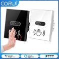 thumbnail image 2 of CORUI Smart Wall Light Switch Infrared Sensor Glass Display Panel Neutral, 2 of 5