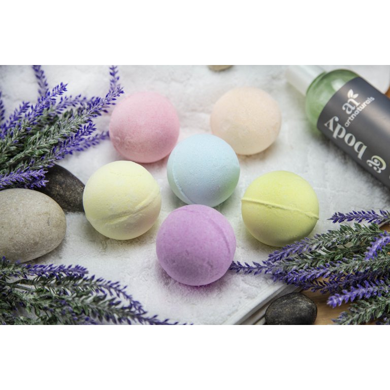 Kiss Naturals - Bath Bomb Making Arts & Crafts Kit with Organic Ingredients  - Includes Witch Hazel, Natural Fragrances, Silicone Molding Tray - Make 8
