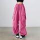 thumbnail image 2 of Pantalones cómodos de jogger para mujer: bolsillos, poliéster, cintura elástica, tallas S-XXXXXL, 95-102 cm de largo, ropa informal/de trabajo, fácil cuidado., 2 of 4