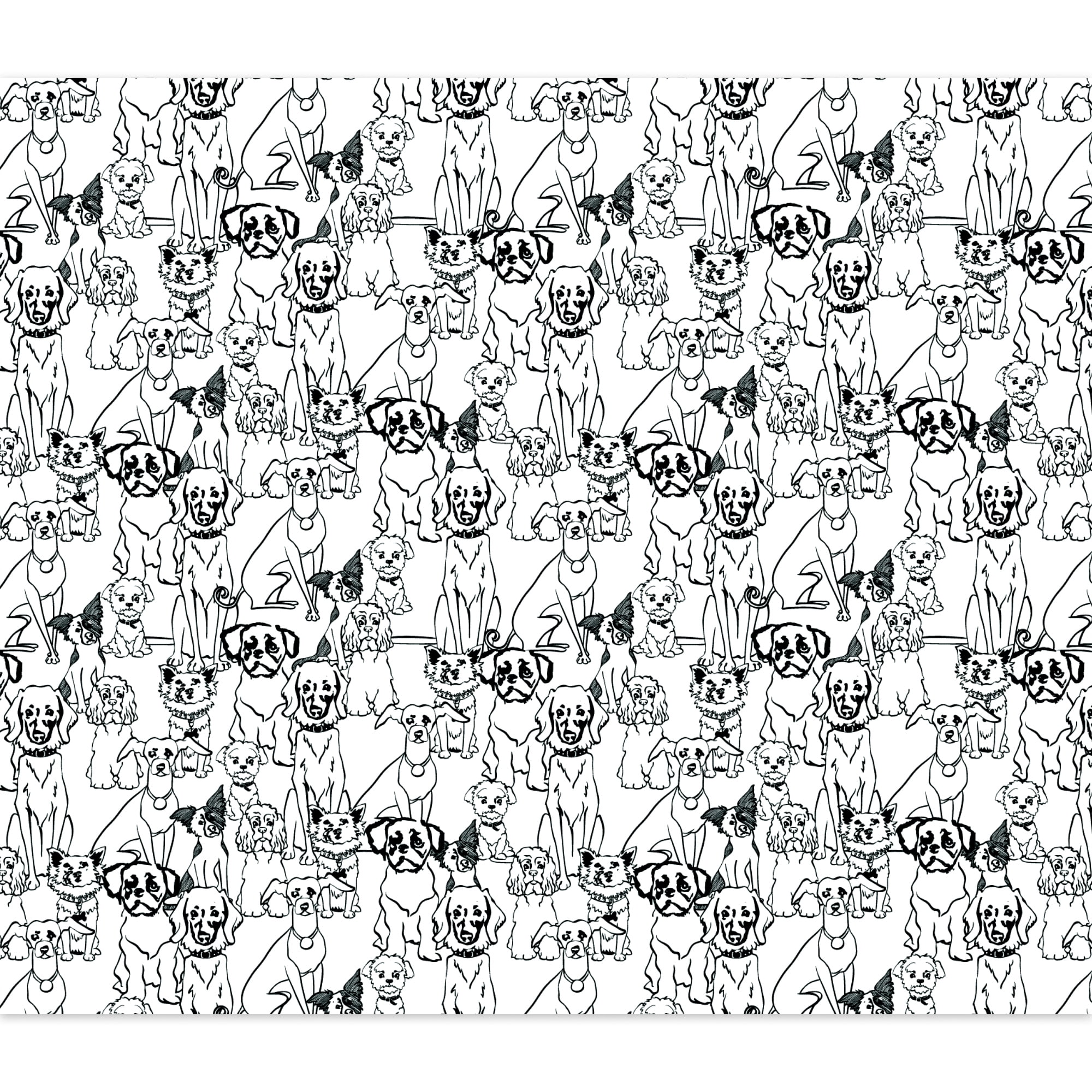 Create It 18"x21" Cotton Puppy Precut Sewing & Craft Fabric, White 10 Pieces