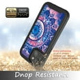 thumbnail image 5 of iPhone 13 Mini Case With Built-in Screen Protector, Rosebono Hybrid Graphic Design Pattern Hard Back Pannel Cover Case For iPhone 13 Mini (Mandala), 5 of 5