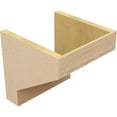 thumbnail image 5 of 12"W x 12"D x 12"H Wide Clemmons Rough Cedar Woodgrain TimberThane Corbel, Primed Tan, 5 of 6