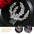thumbnail image 3 of KAKOWELY 1Pack Flexible Crystal Hair Comb for Girls Decorative Hairstyle Enhancement, 3 of 8