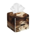 thumbnail image 1 of Balery Butterfly Cow Barrel Porta Pañuelos de Cuero con Estampado – Funda Moderna Cuadrada para Caja de Pañuelos, Dispensador 5x5x5'', 1 of 7