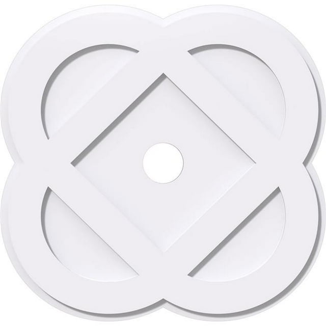 Ekena Millwork CMP40CE-05000 40 in. OD x 5 in. ID Square Charlotte Architectural Grade PVC Contemporary Ceiling Medallion