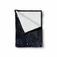 thumbnail image 2 of Night Soft Flannel Fleece Throw Blanket, Ethereal View of the Dark Sky Atmosphere Nebula Fantasy Cosmic Universe Theme, Cozy Plush for Indoor and Outdoor Use, 60" x 80", Dark Blue White, by Ambesonne, 2 of 6