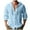 Blue, variant on Men's Solid Color Long Sleeve Cotton Linen Hooded Sweater, Casual Pullover for Fall Winter, Breathable Comfort,Gray,M