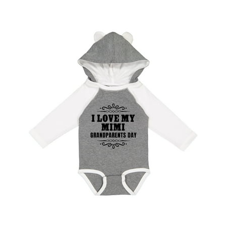 

Inktastic Grandparents Day I Love My Mimi Gift Baby Boy or Baby Girl Long Sleeve Bodysuit