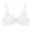 White, variant on LYEAA Wireless Bras for Women Support Push up Daily Bras Wirefree Adjustable Strap Lift Soft Bralette No Wire Breathable Comfort Sleeping Bras White M