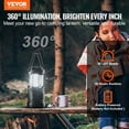 thumbnail image 3 of Portable LED Camping Lanterns (Set of 4), Collapsible Design, 3 Modes, Battery Operated for Outdoor Adventures, 3 of 11