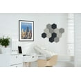 thumbnail image 3 of LUXOR RCLMHEX001 RECLAIM Stick-On Decorative Acoustic Panels - Ocean Foam Combo 12-Pack, 3 of 6
