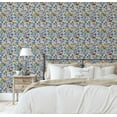 thumbnail image 3 of S4sassy Self Adhesive Wallpaper, Bird & Fruit Wallpaper, Yellow Removable DIY Vinyl Wall Covering, Textured Peel and Stick Contact Paper for Entryway accent Wall, Home Decor (25"x60"), 3 of 8