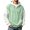 AB368 Light Green, variant on Bainana Half Zip Hoodies For Men Long Sleeve Casual Hoody Color Block Hooded Tops Streetwear Fall Outfit Size L